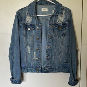 Distressed Jean Jacket